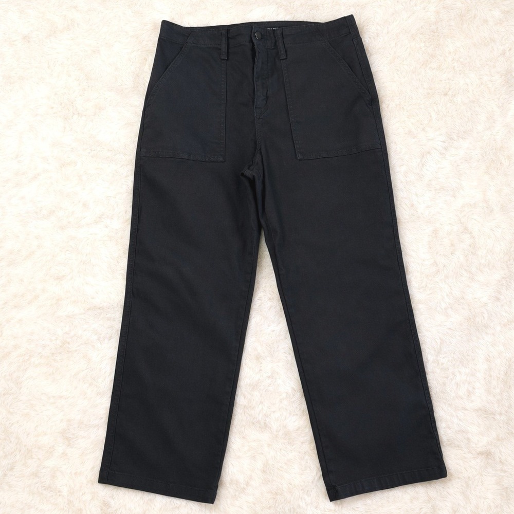 Sanctuary Vacation Black Crop High Rise Flare Jeans 31 Women Utility Streetwear - Picture 2 of 8